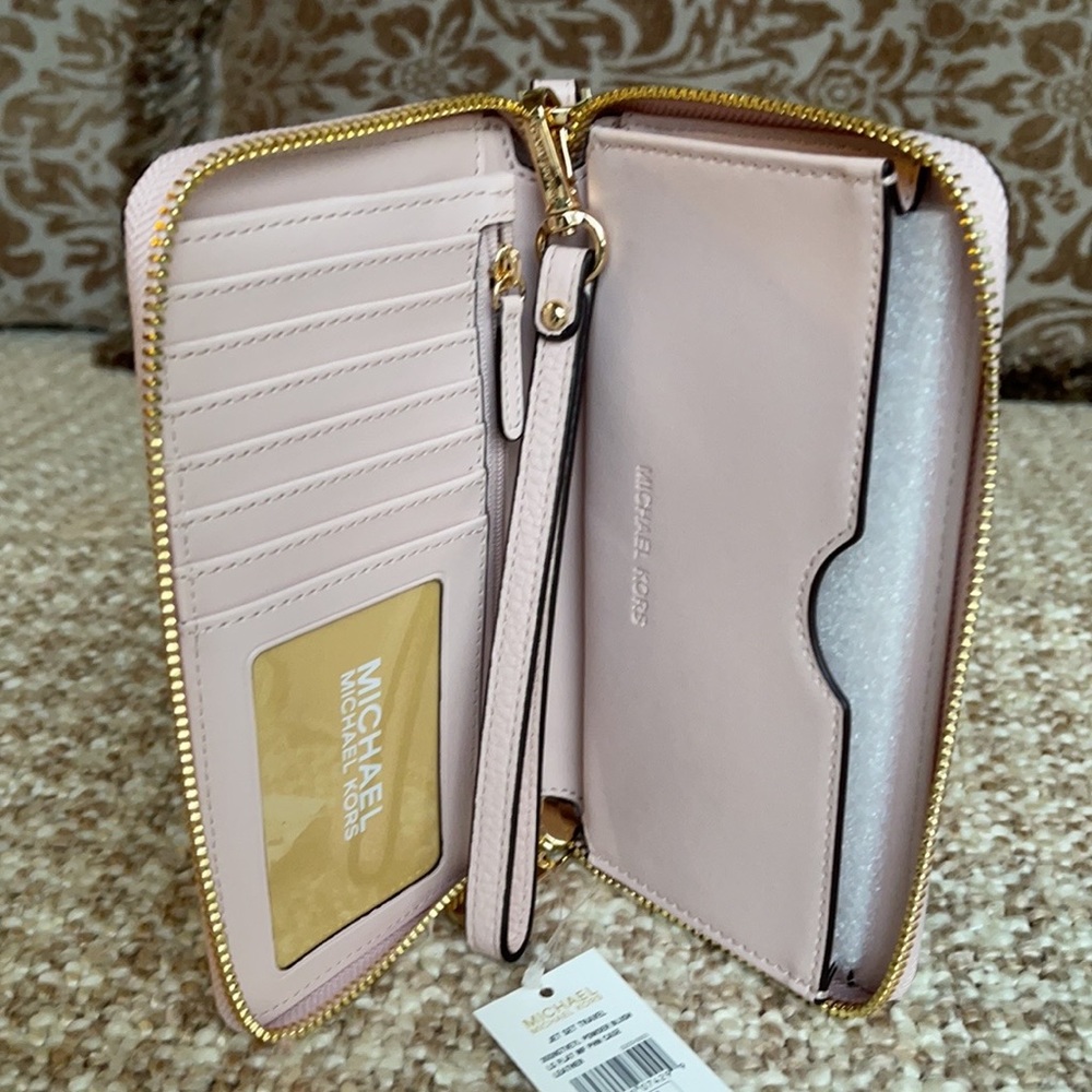 Michael Kors Jet Set Travel LG Flat MF Phone Case - Picture 2 of 16